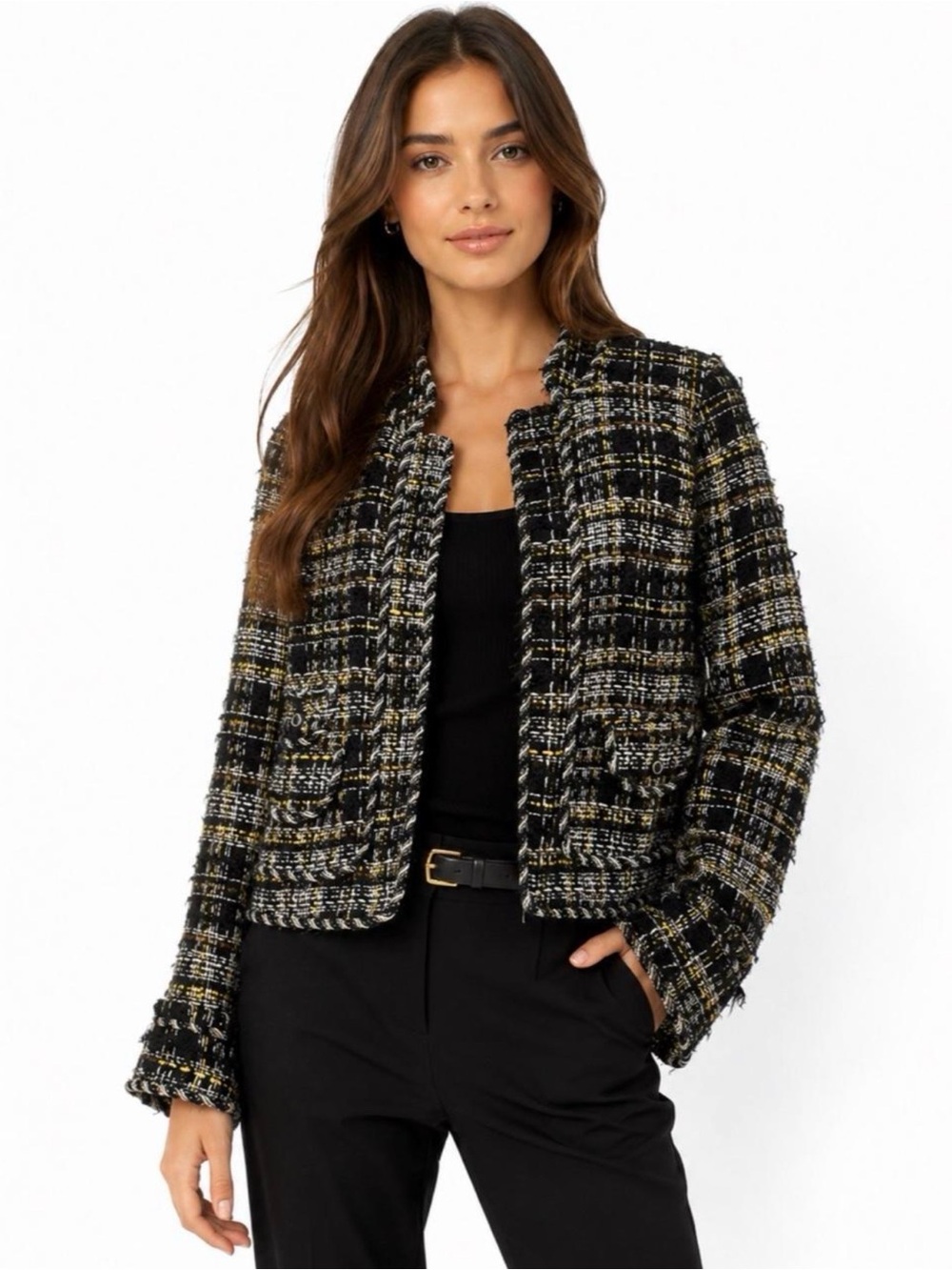 $120 ✨ Grace Elements Petite Tweed Jacket Resell Listing